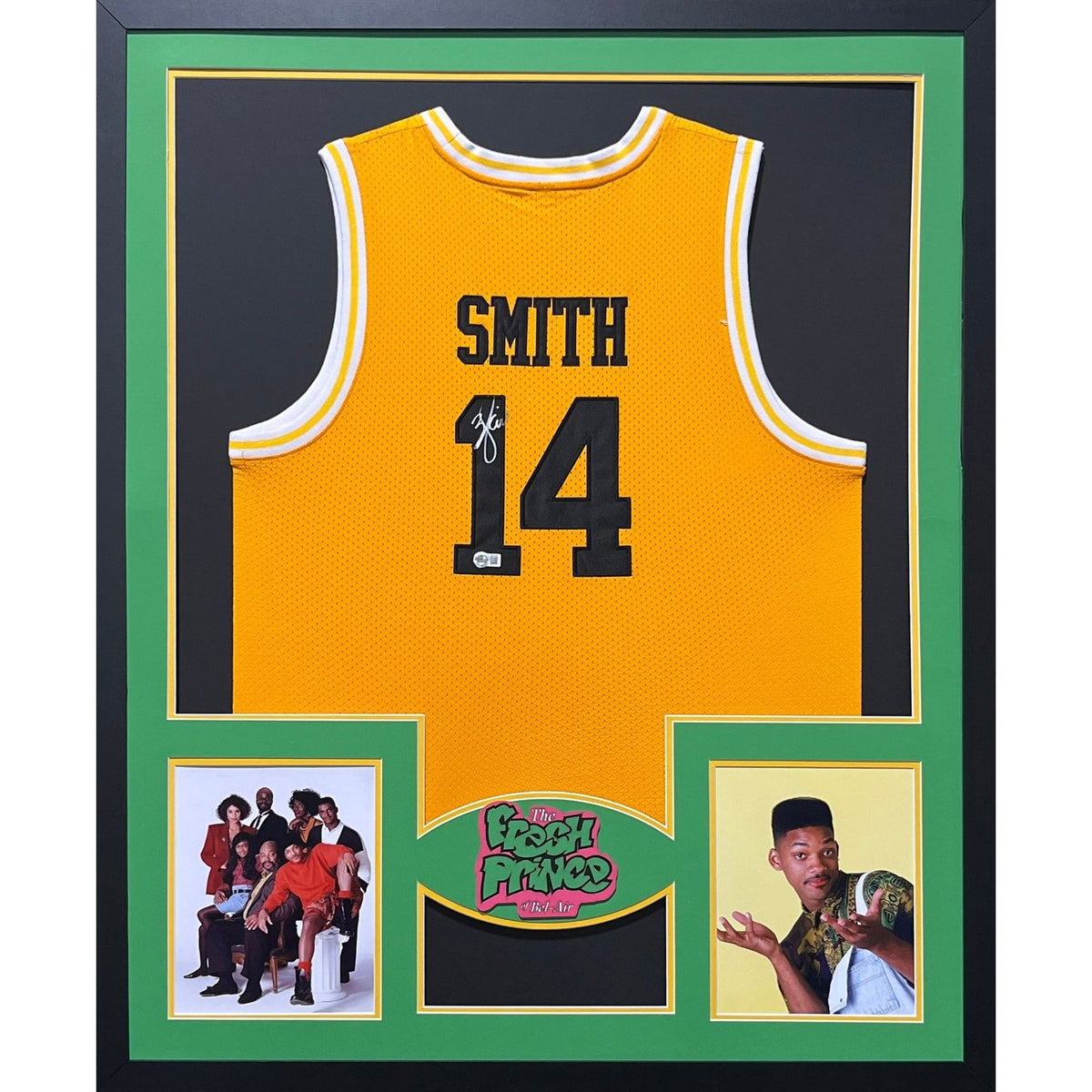 Will Smith Framed Signed Jersey Beckett Autographed Fresh Prince of Bel Air