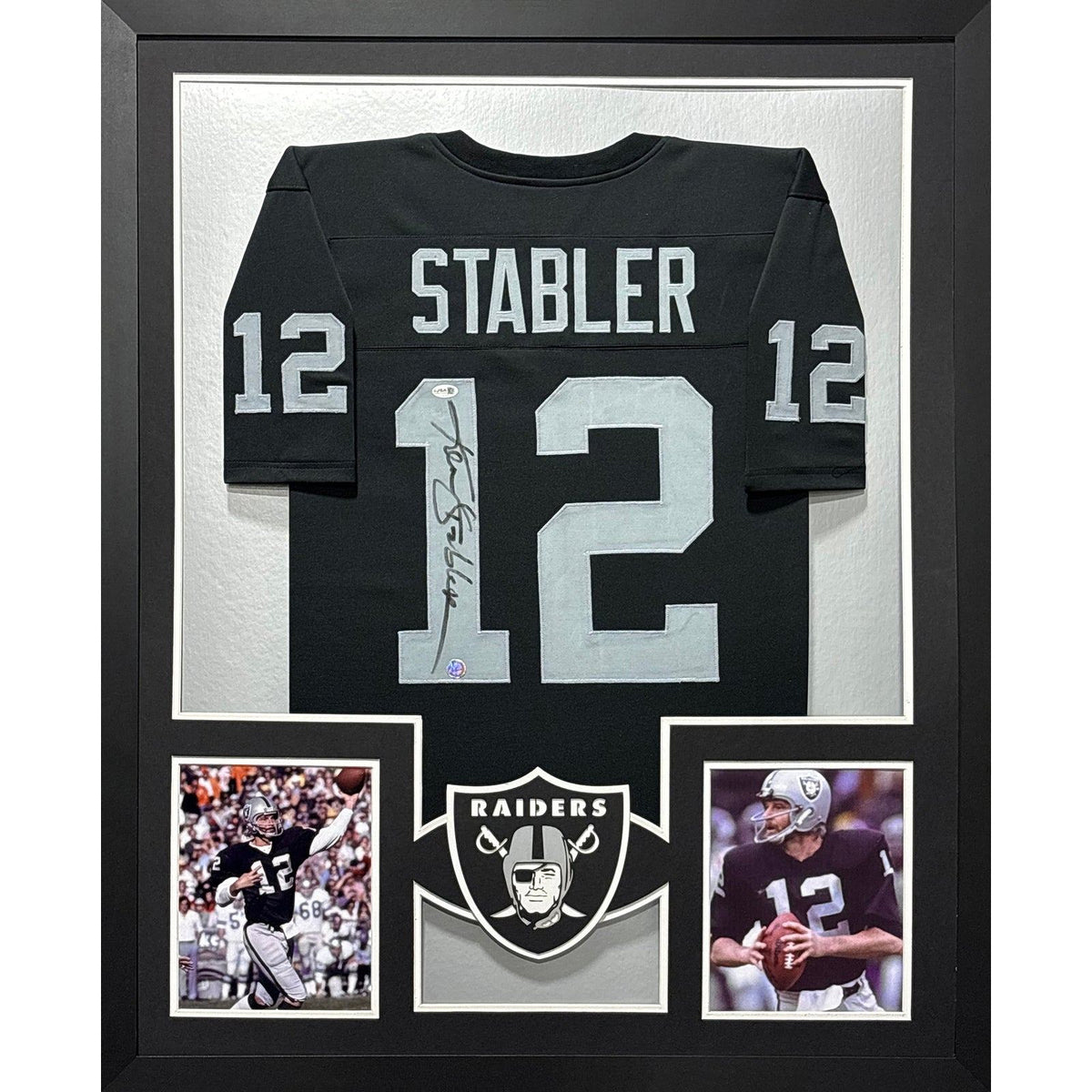 Ken Stabler Signed Framed Jersey JSA Autographed Oakland Raiders