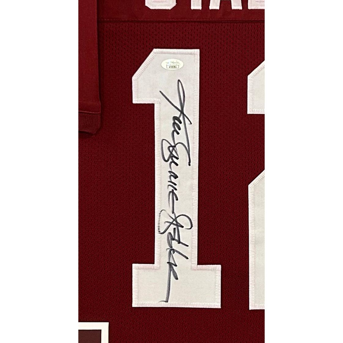 Ken Stabler Signed Framed Stat Jersey JSA Autographed Alabama Raiders