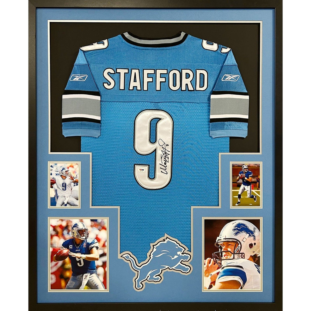 Matt Stafford Framed Signed Jersey PSA/DNA Autographed Detroit Lions