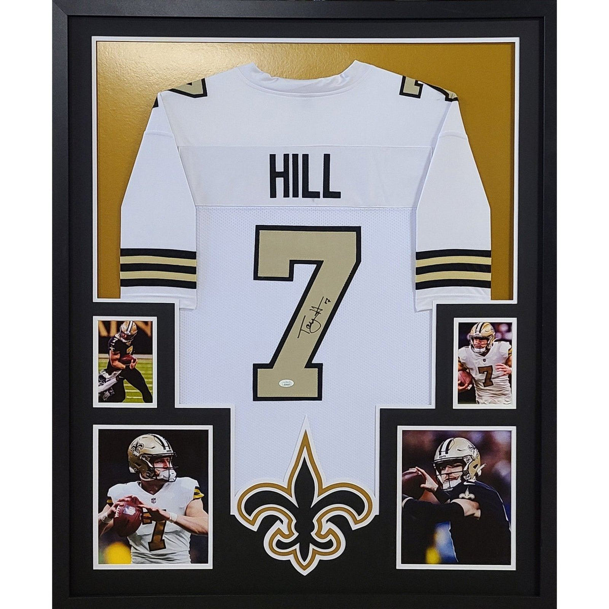 Taysom Hill Signed Framed Jersey JSA Autographed New Orleans Saints