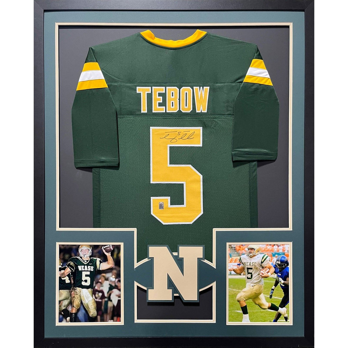 Tim Tebow Framed Nease High School Jersey Autographed Signed Tebow COA