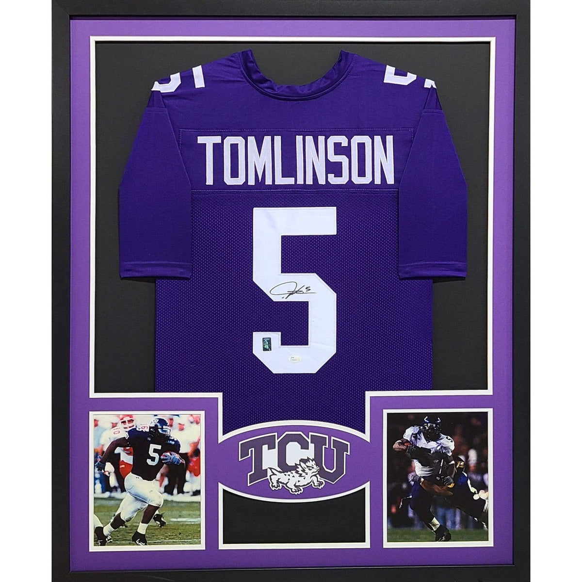 LaDainian Tomlinson Framed Jersey JSA Autographed Signed TCU Horned Frogs