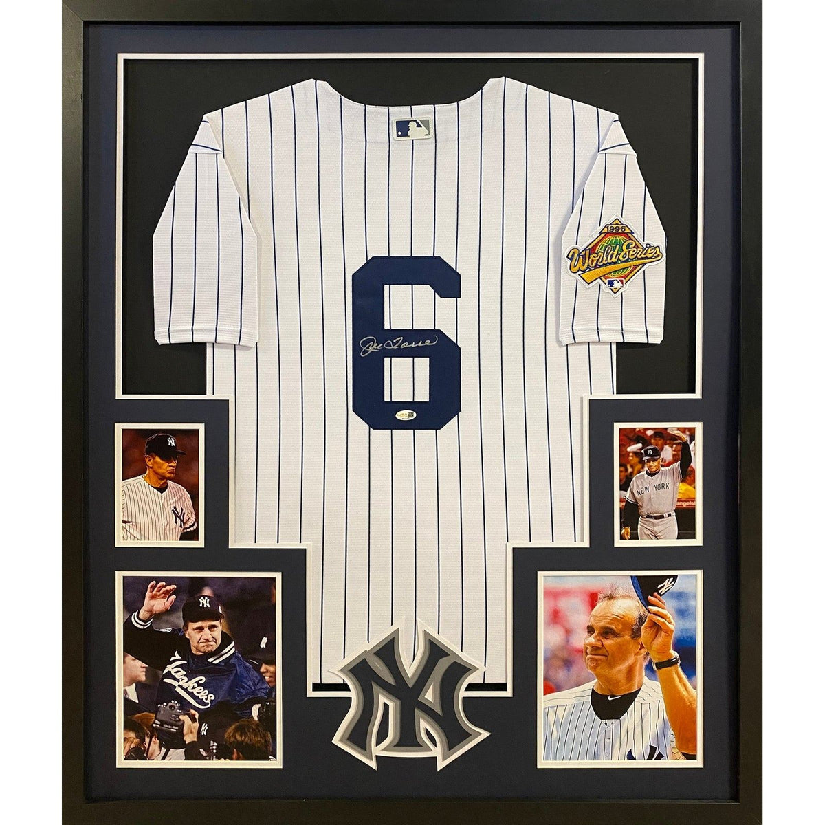 Joe Torre Signed Framed New York Yankees Jersey JSA Autographed