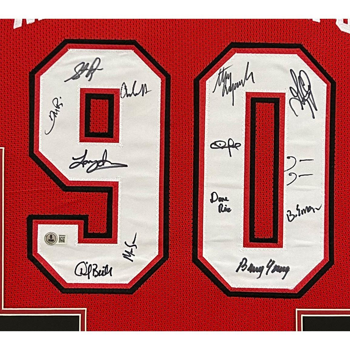 UNLV 1990 Signed Framed Jersey Beckett Autographed National Championship