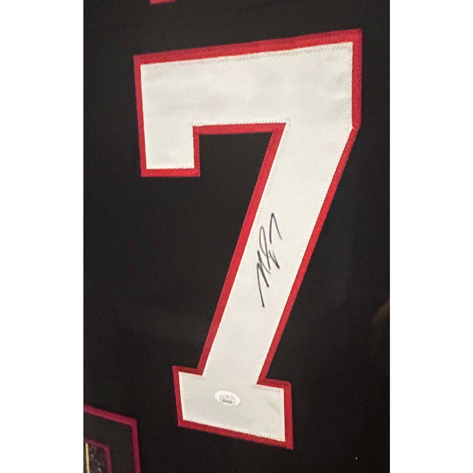 Michael Vick Signed Framed Jersey JSA Autographed Atlanta Falcons TB