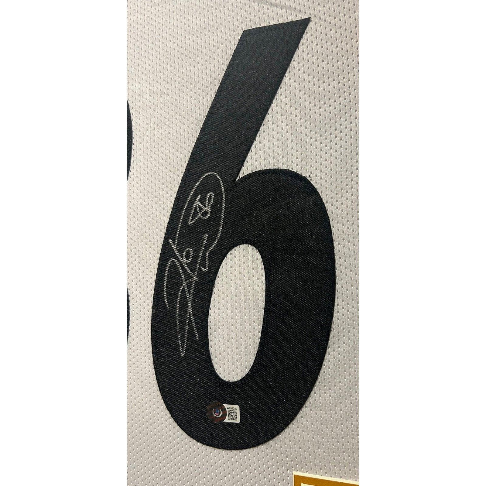 Hines Ward Signed Framed White Jersey JSA Autographed Pittsburgh Steelers