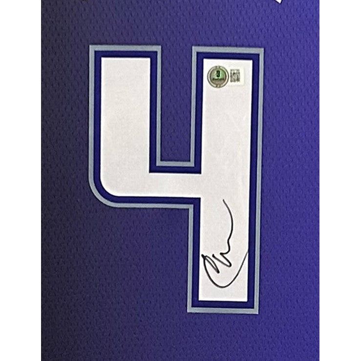 Chris Webber Framed Signed Jersey Beckett Autographed Sacramento Kings