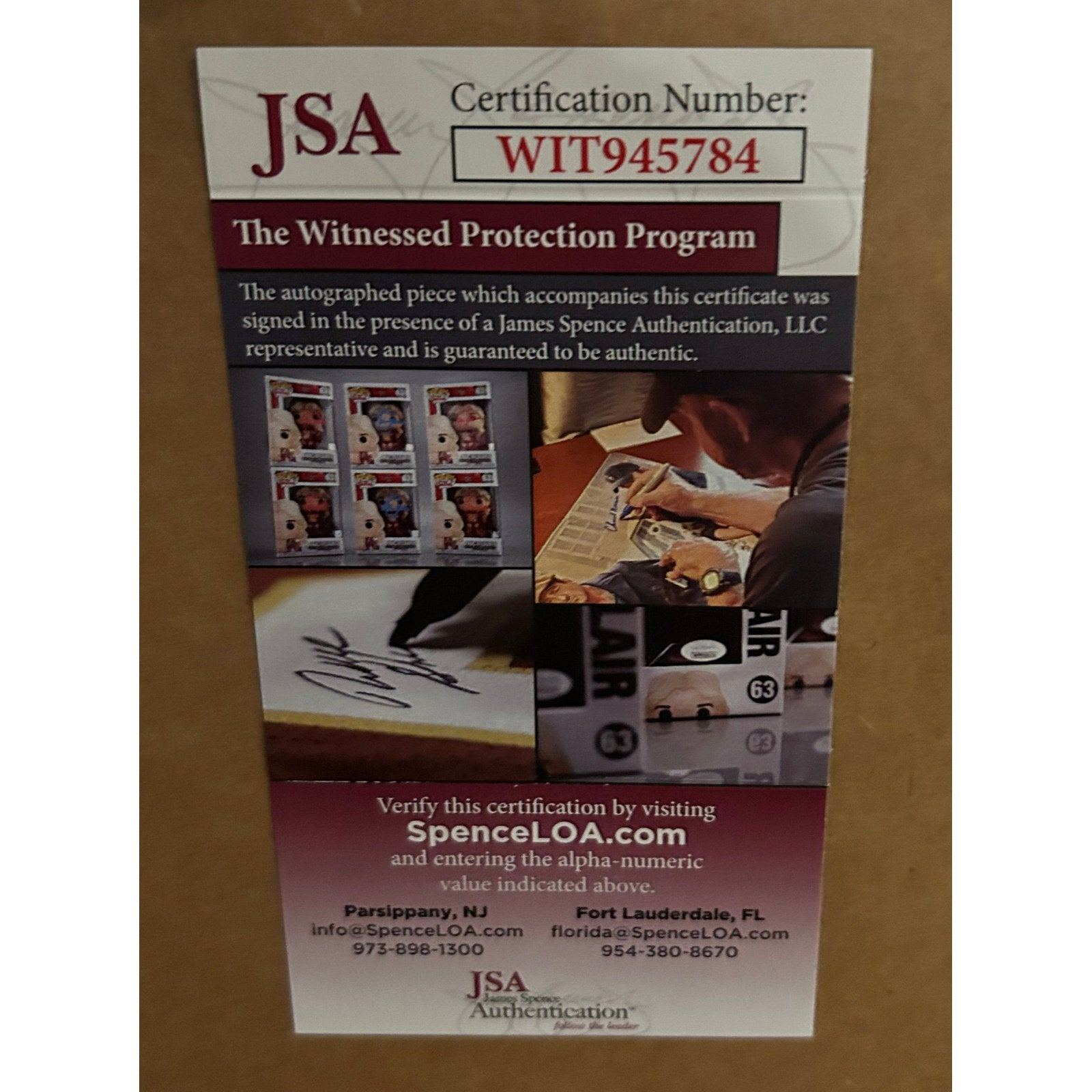 Jerry West Framed Signed Blue Jersey JSA Autographed West Virginia