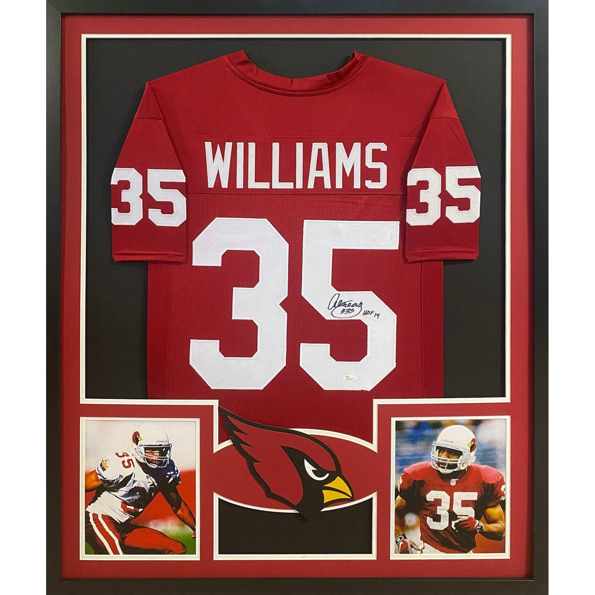 Aeneas Williams Signed Framed Jersey JSA Autographed Phoenix Cardinals