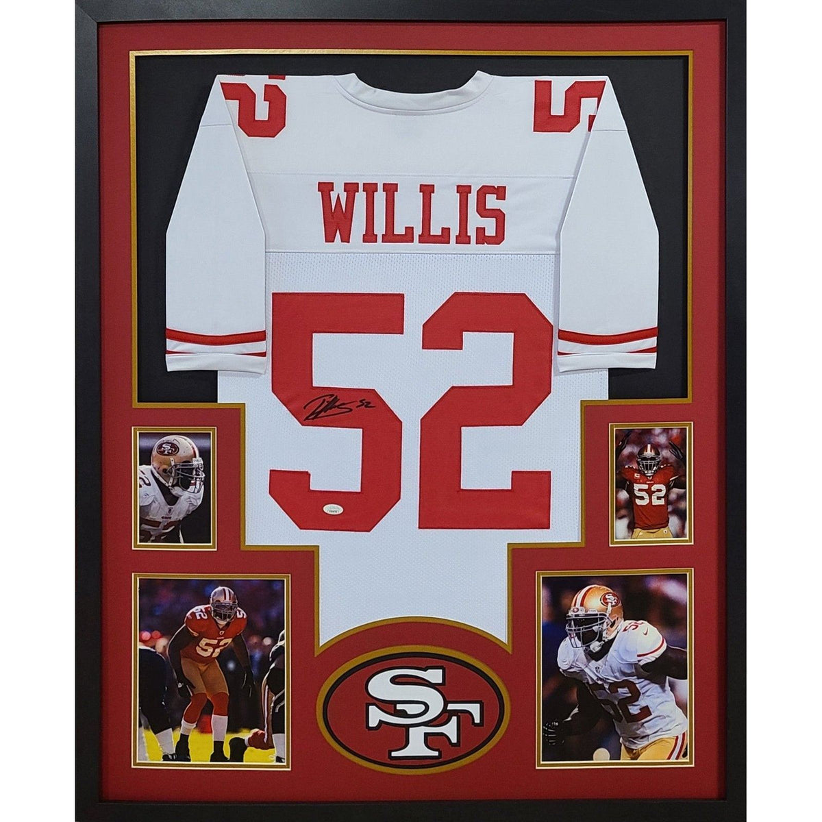 Patrick Willis Framed Jersey Signed San Francisco 49ers JSA Autographed