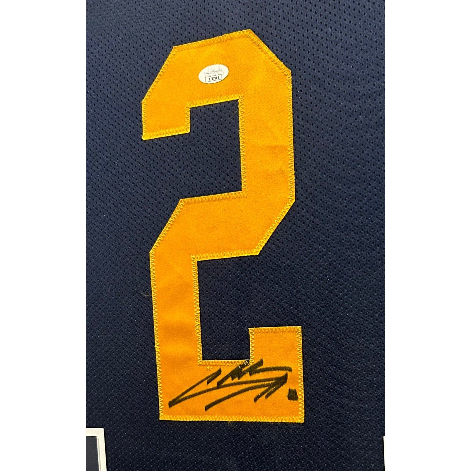 Charles Woodson Framed Signed Jersey JSA Autographed Michigan 4P