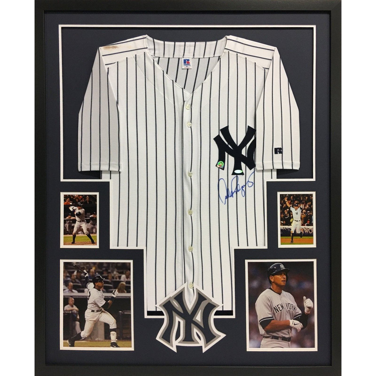 Alex Rodriguez Framed Signed Jersey Steiner Autographed STAIN New York Yankees