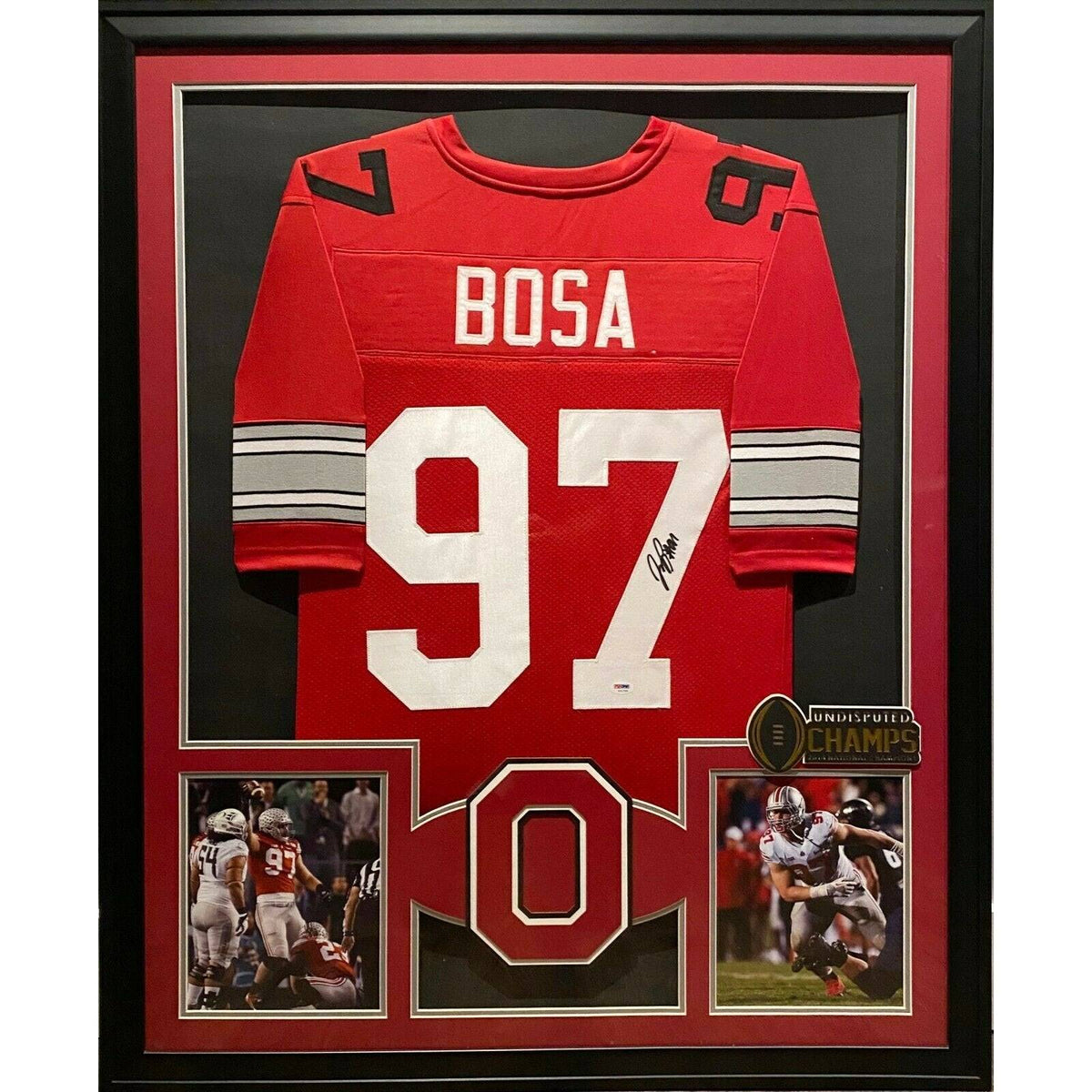 Joey Bosa Framed Jersey PSA/DNA Autographed Signed OSU Ohio State Chargers