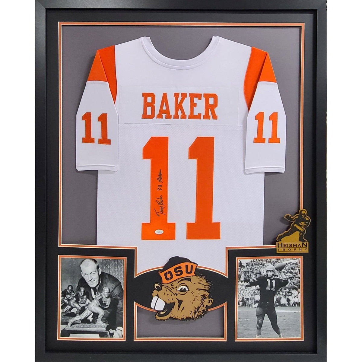 Terry Baker Signed Framed Jersey JSA Autographed Oregon State