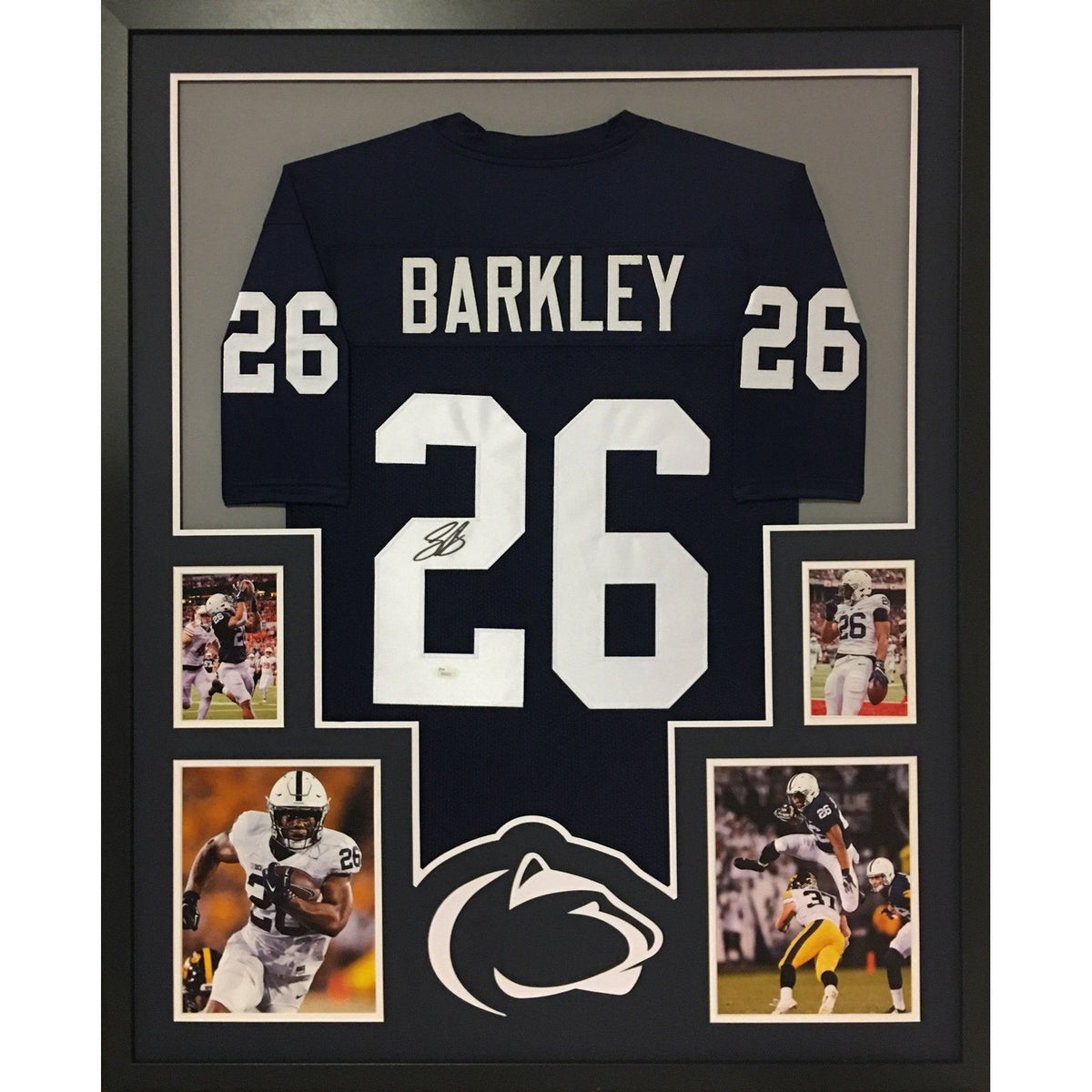 Saquon Barkley Framed Jersey JSA Autographed Signed Penn State BN4