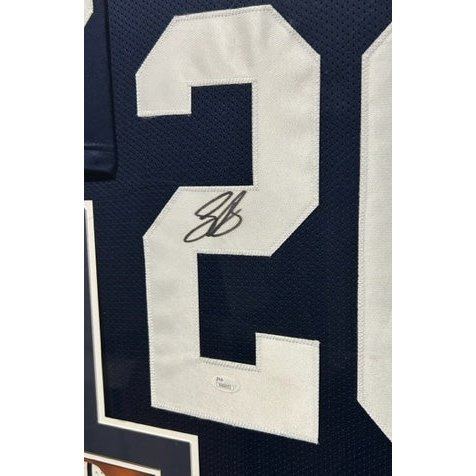 Saquon Barkley Framed Jersey JSA Autographed Signed Penn State BN4