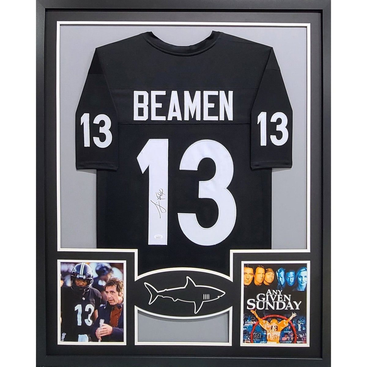 Jamie Foxx Framed Movie Jersey Any Given Sunday JSA Autographed Willie Beaman