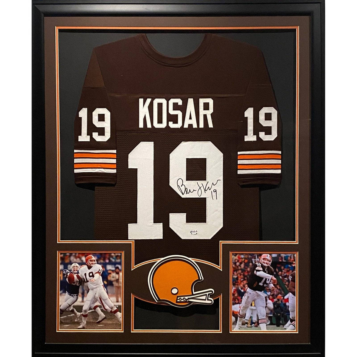 Bernie Kosar Framed Jersey PSA/DNA Autographed Signed Cleveland Browns Miami