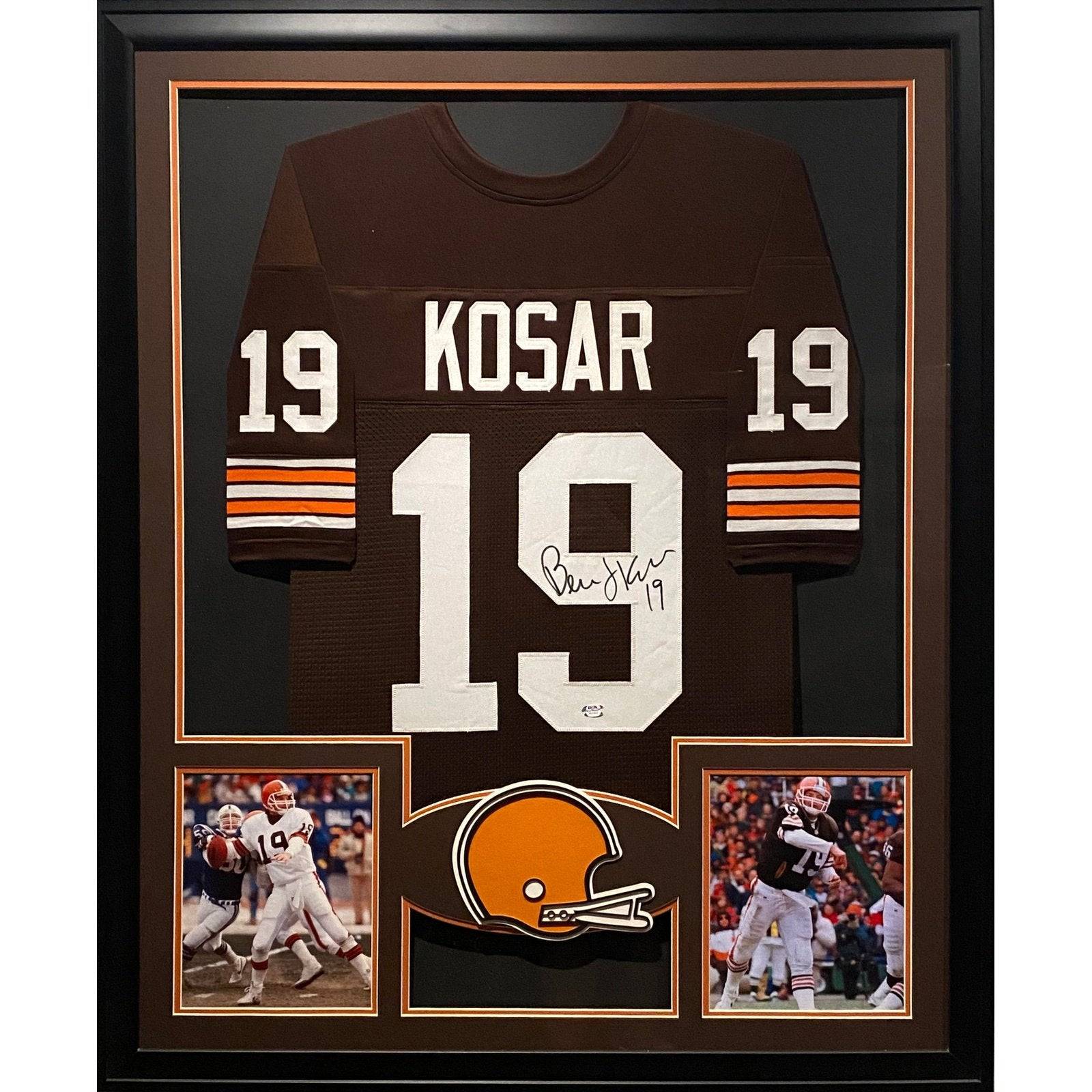 Bernie Kosar Framed Jersey PSA/DNA Autographed Signed Cleveland Browns Miami