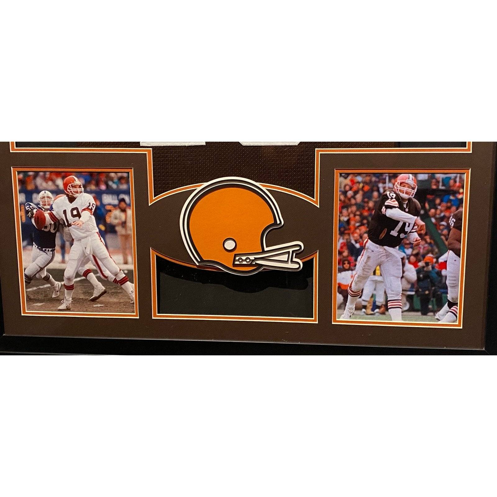 Bernie Kosar Framed Jersey PSA/DNA Autographed Signed Cleveland Browns Miami