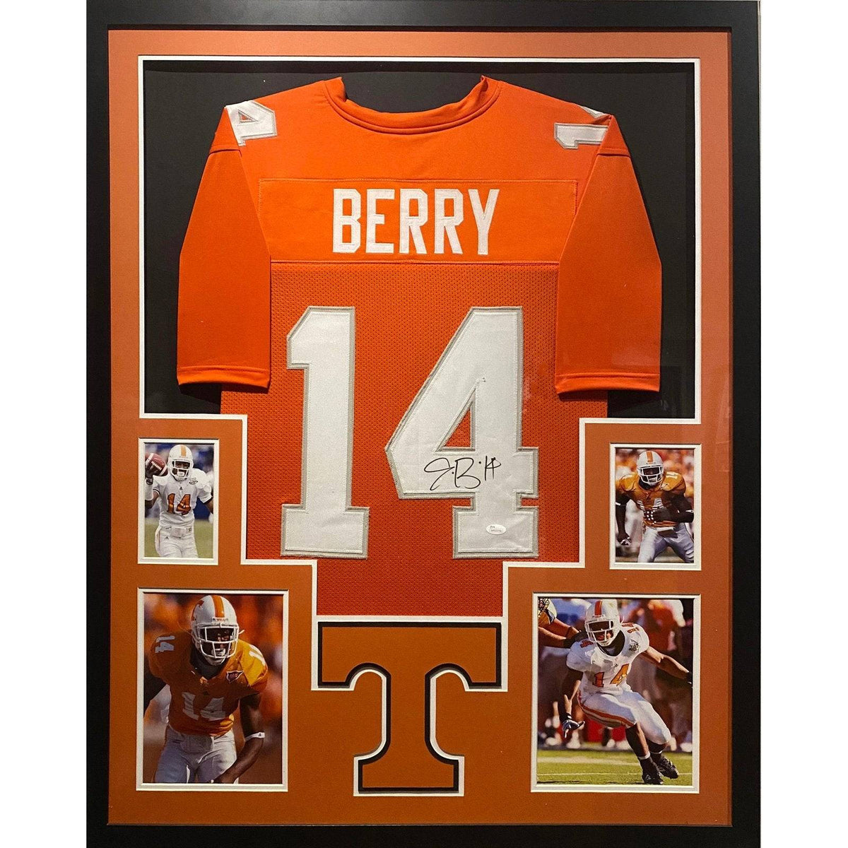 Eric Berry Framed Jersey JSA Autographed Signed Kansas City Chiefs Tennessee