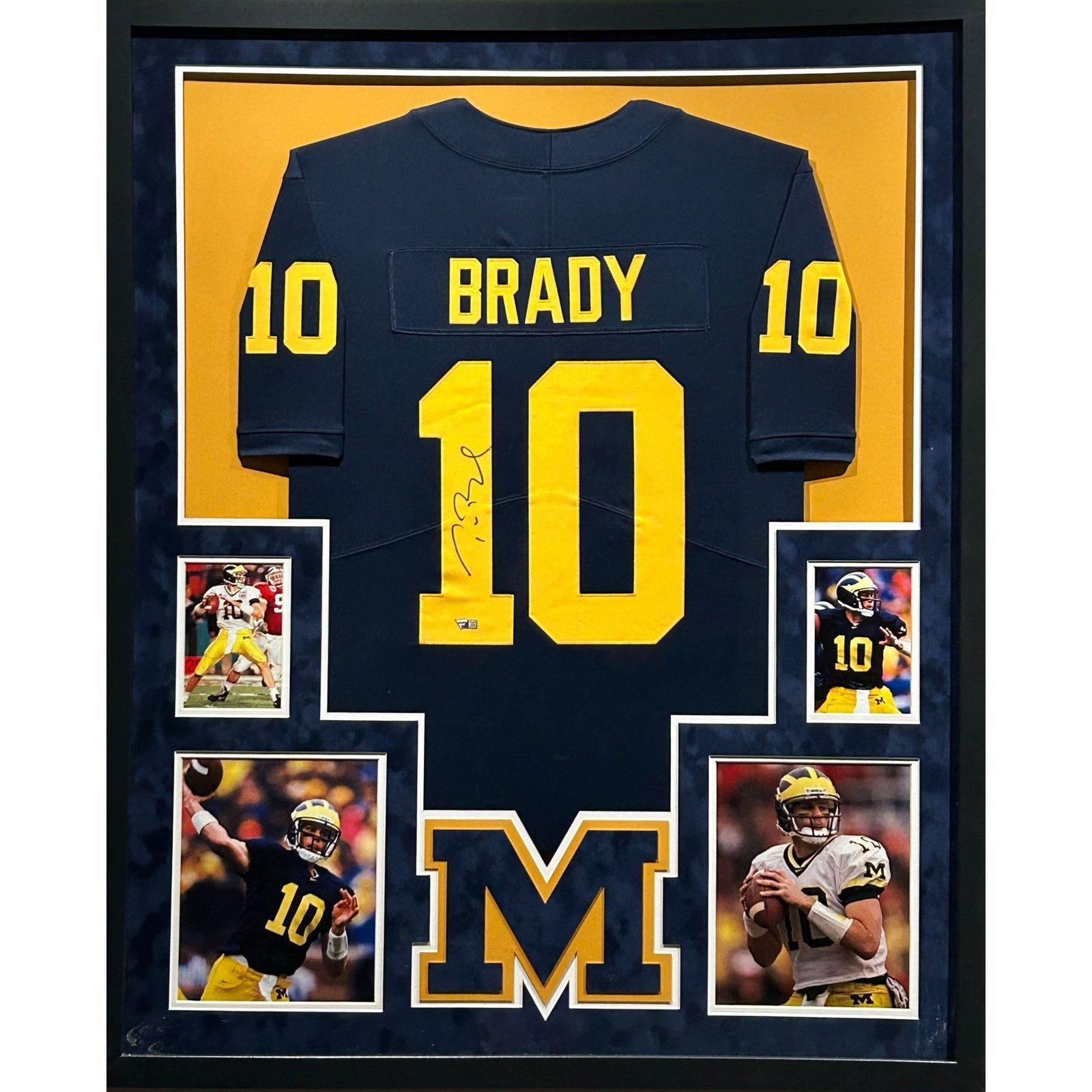 Tom Brady Framed Signed Jersey Fanatics Michigan Autographed