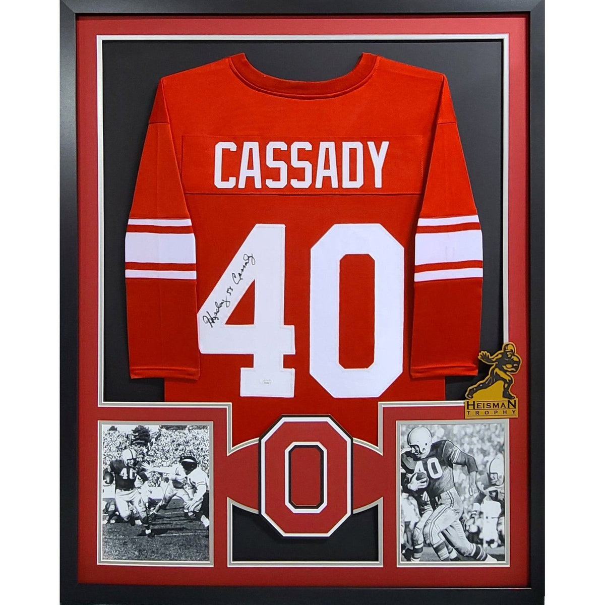 Howard Cassady Signed Framed Jersey JSA Autographed Ohio State