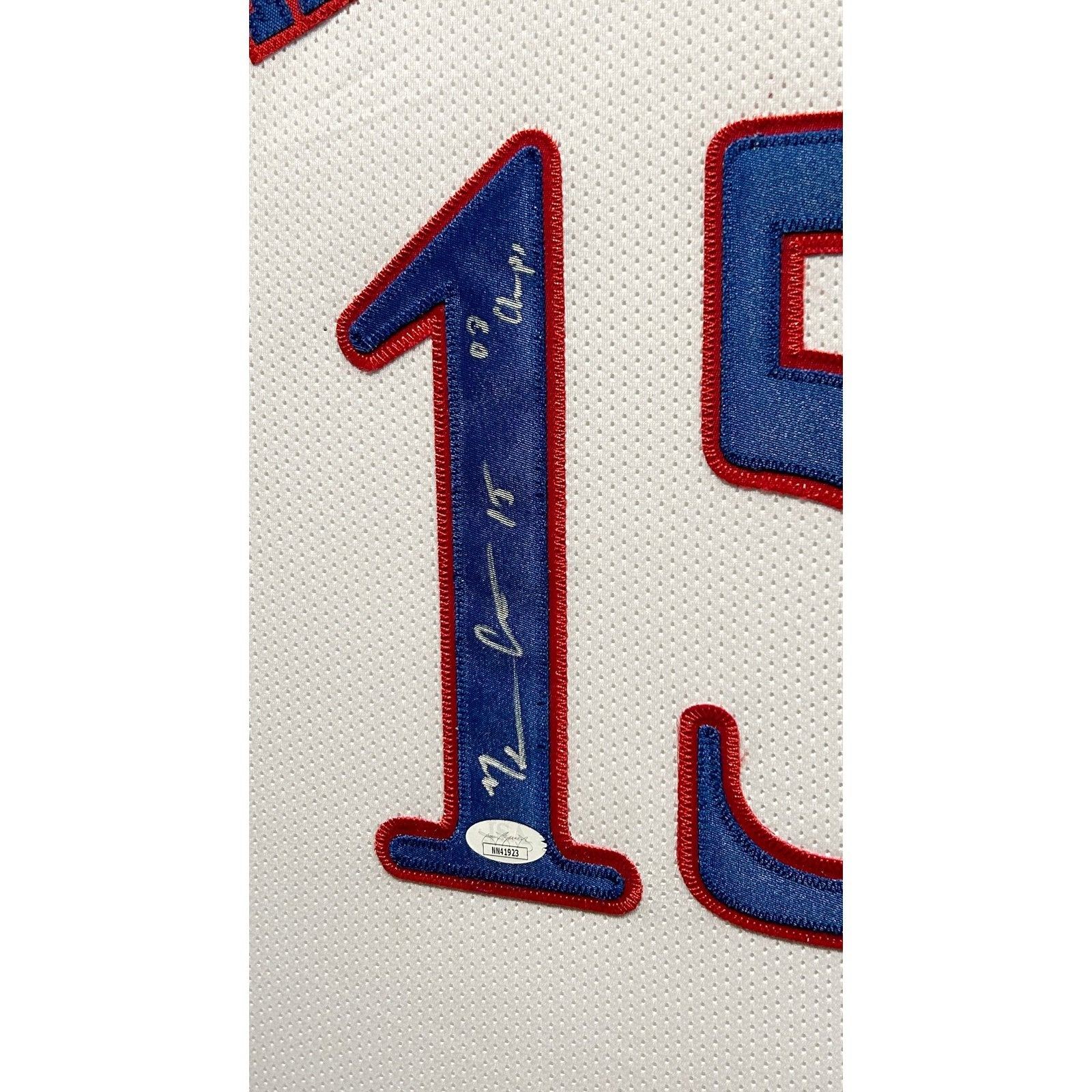 Mario Chalmers Framed Jersey JSA Autographed Signed Kansas Jayhawks KU