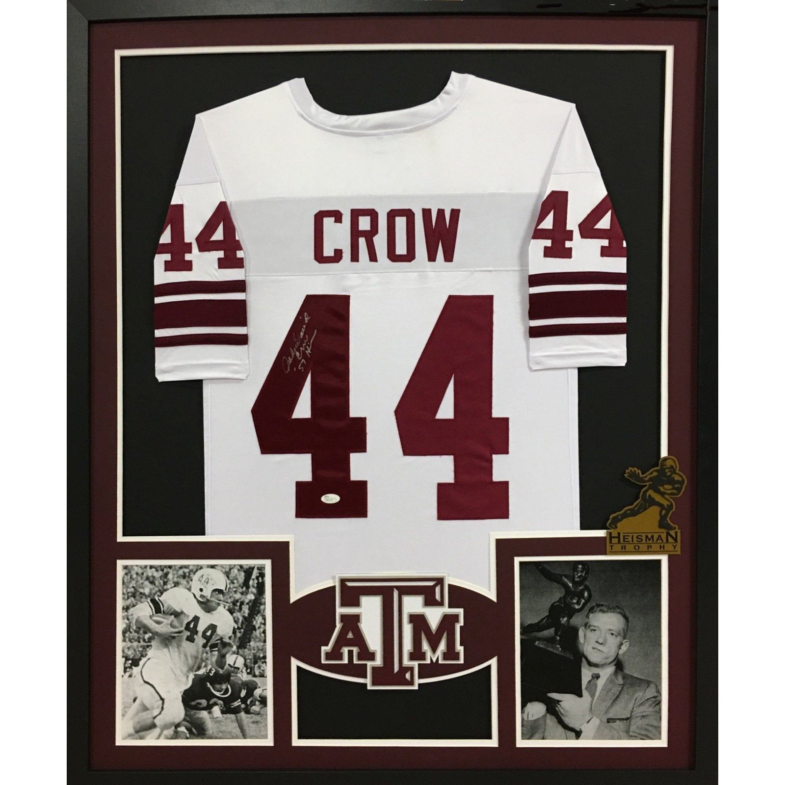 John David Crow Autographed Texas A&M Aggies #44 Framed Jersey – Signature  Sports Marketing