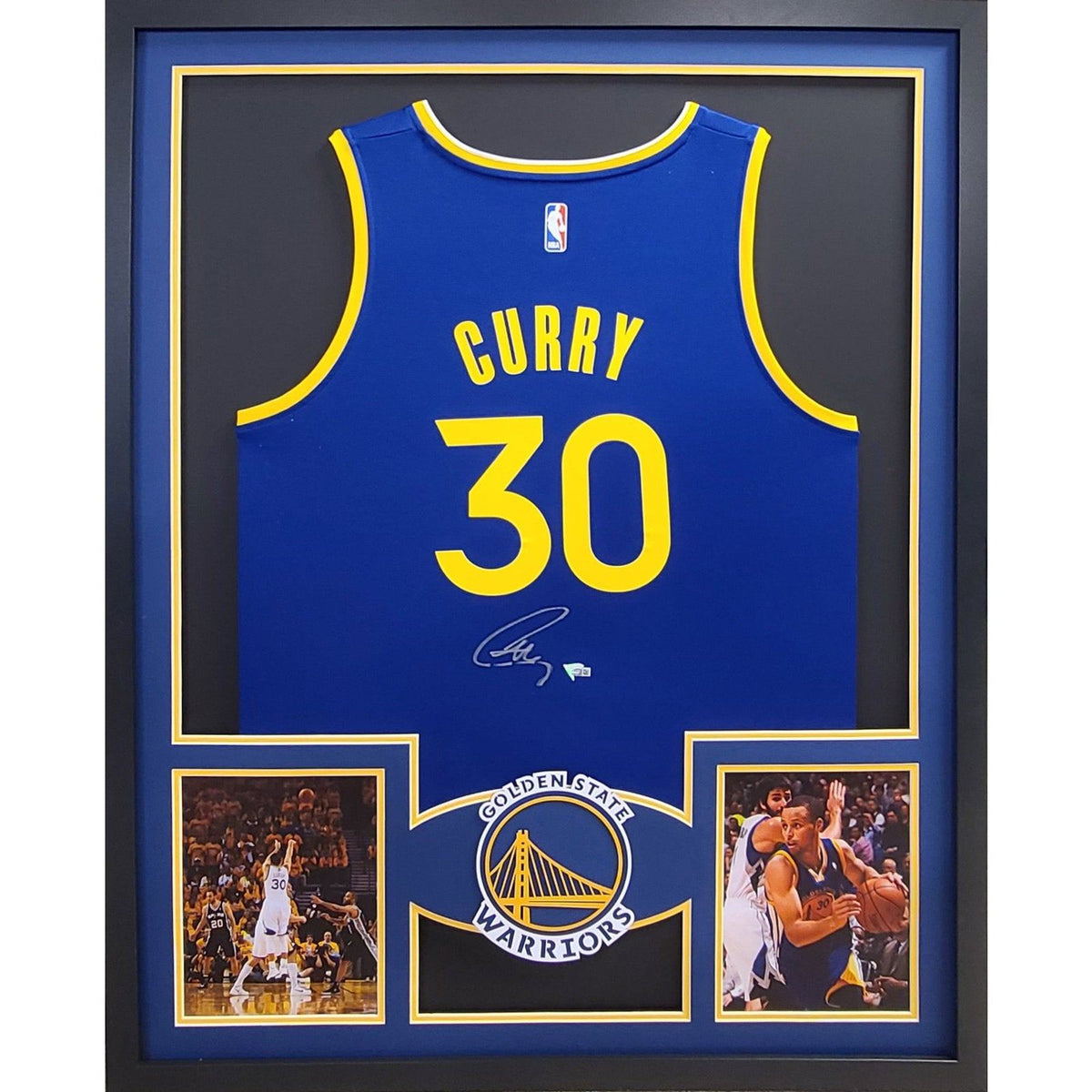 Stephen Curry Signed Framed Jersey Fanatics Autographed Warriors Steph