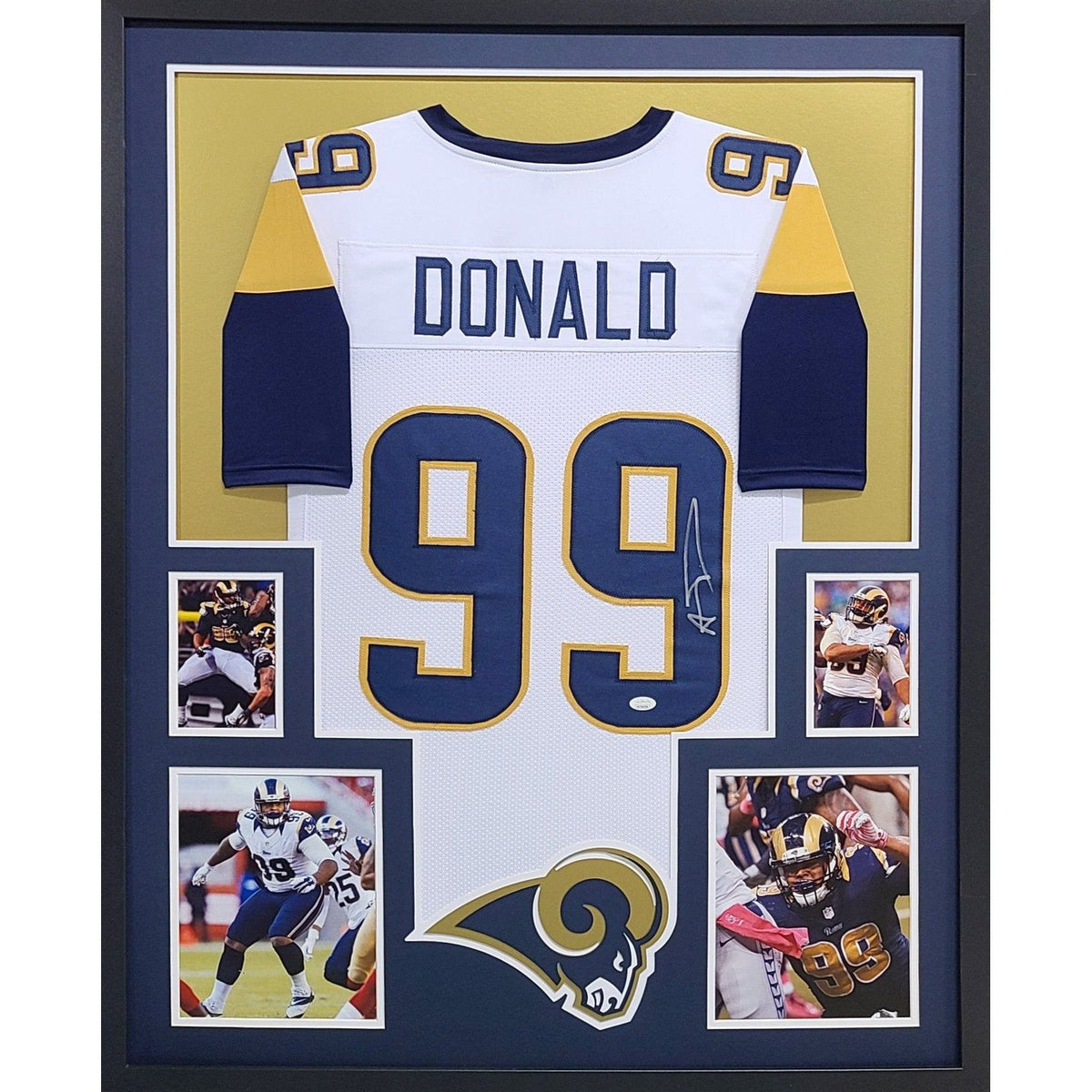 Aaron Donald Signed Framed Jersey JSA Autographed Los Angeles Rams