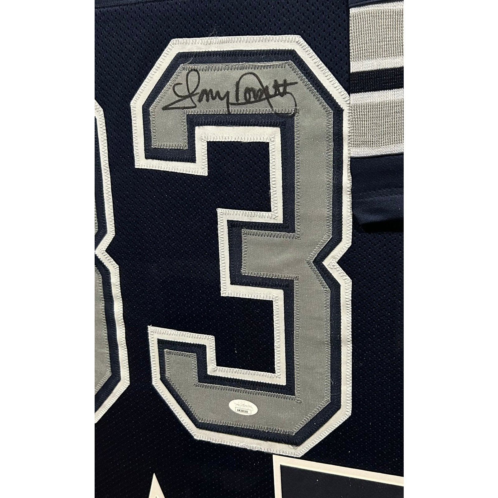 Tony Dorsett Framed Signed Dallas Cowboys Jersey JSA Autographed
