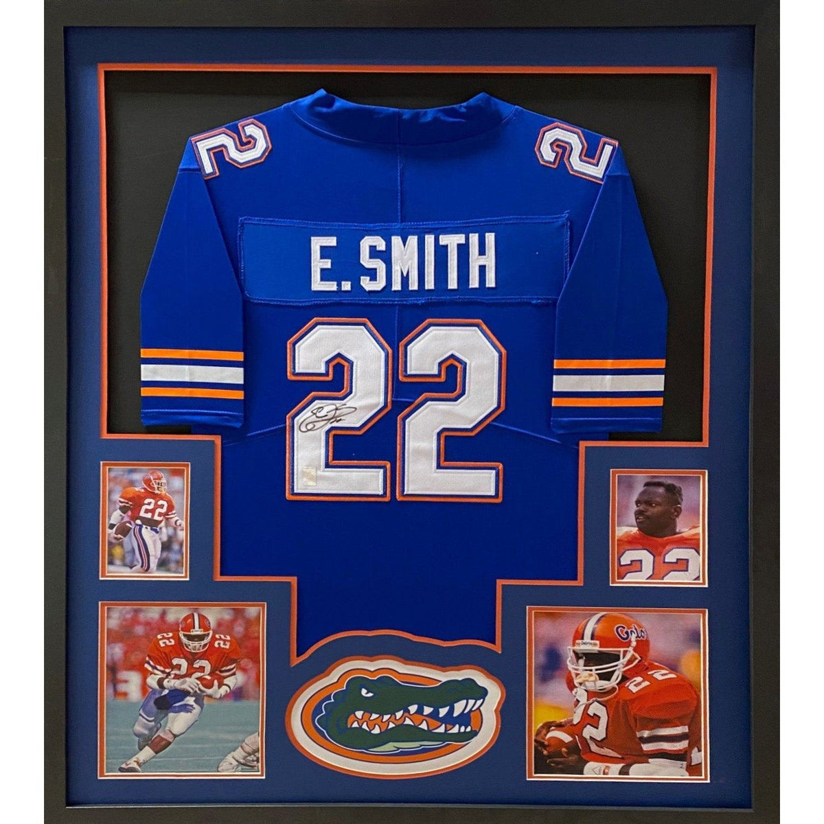 Emmitt Smith Framed Jersey Autographed Signed Florida Gators Authenticated