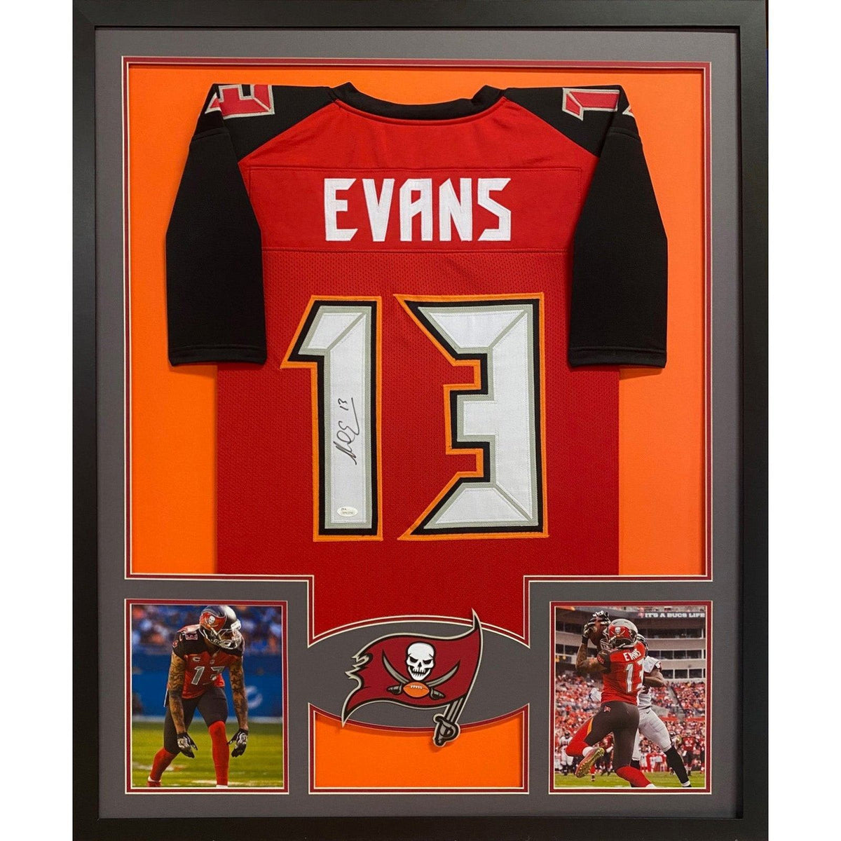 Mike Evans Framed Signed Jersey JSA Autographed Tampa Bay Buccaneers