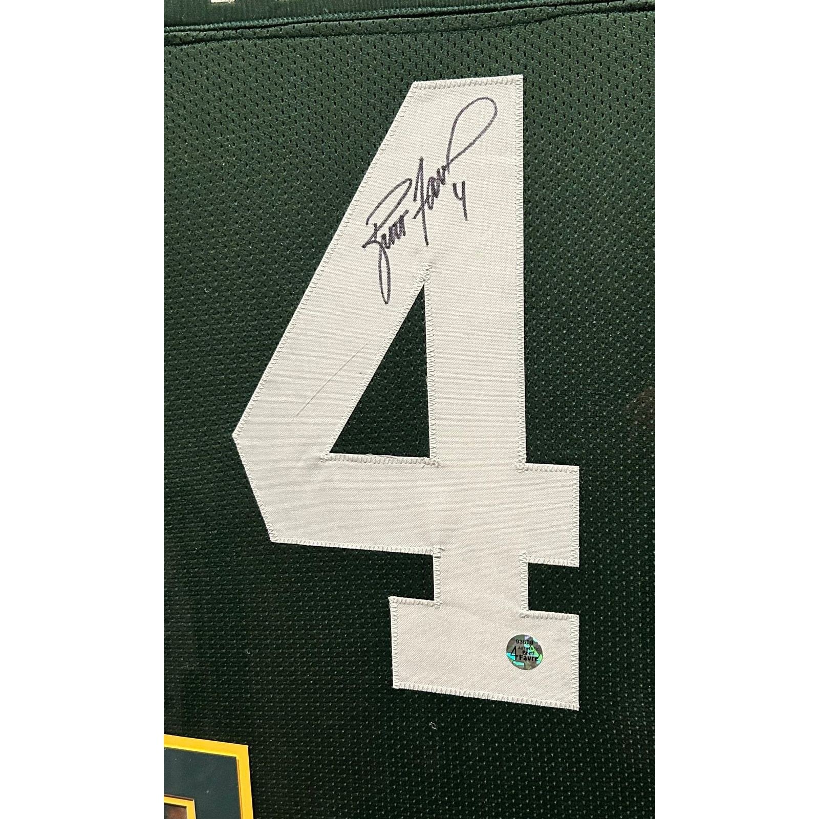 Brett Favre Framed Jersey Autographed Signed Favre COA Green Bay Packers