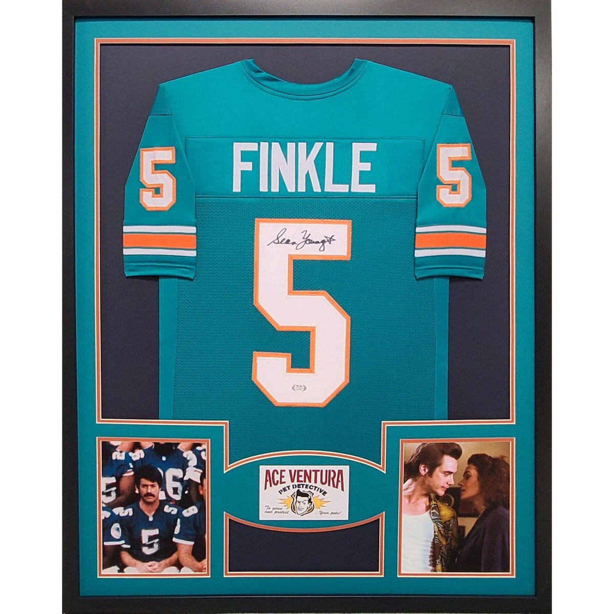 Ace Ventura Sean Young Signed Jersey Framed PSA/DNA Autographed Ray Finkle