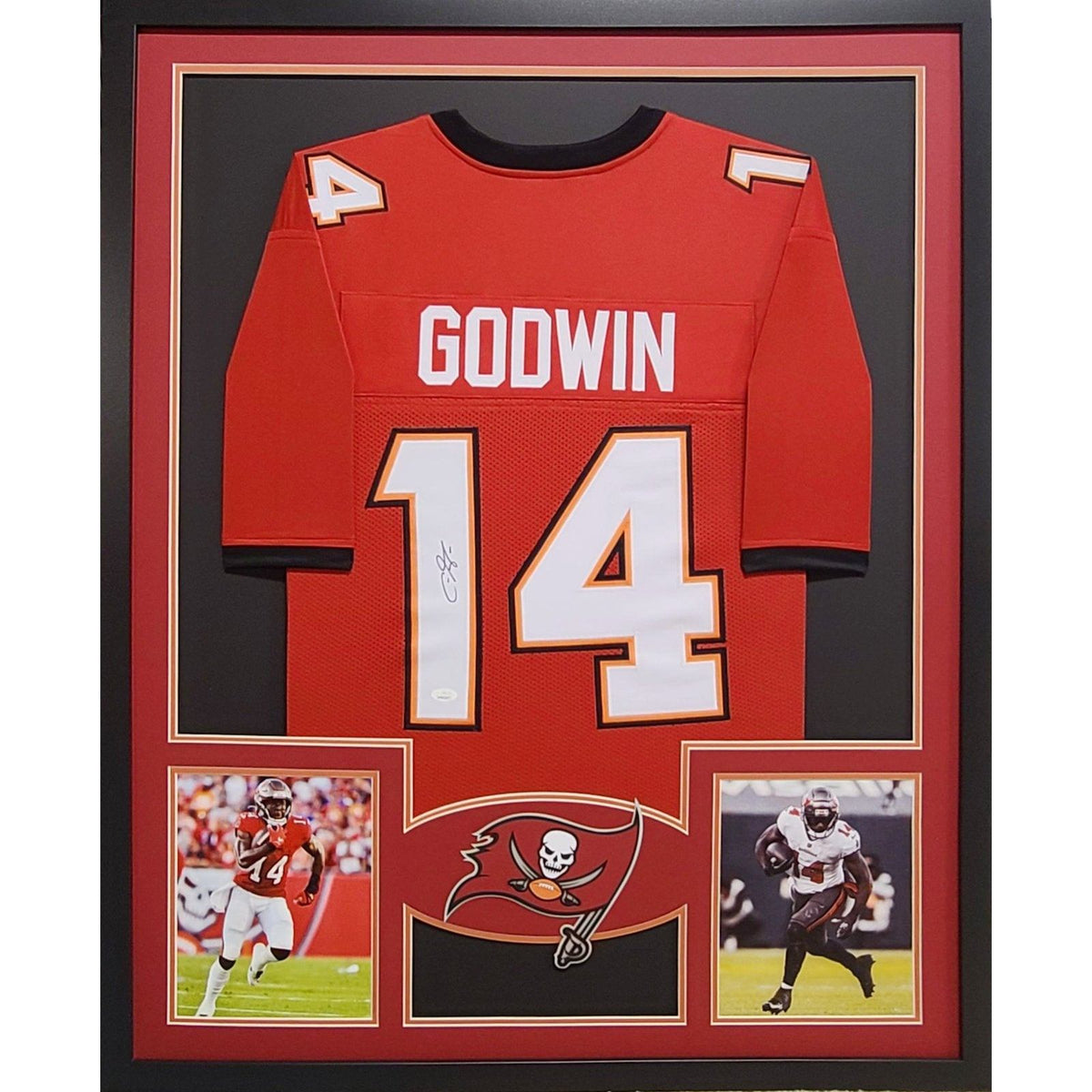 Chris Godwin Framed Signed Jersey JSA Autographed Tampa Bay Buccaneers