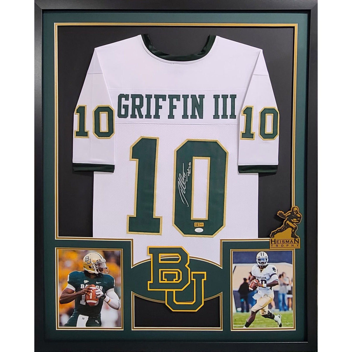 Robert Griffin Signed Framed Baylor Jersey Autographed RG III