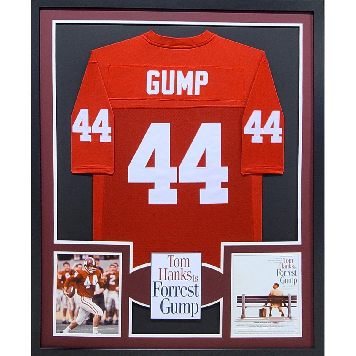 Forrest Gump UNSIGNED Framed Movie Jersey Tom Hanks Alabama