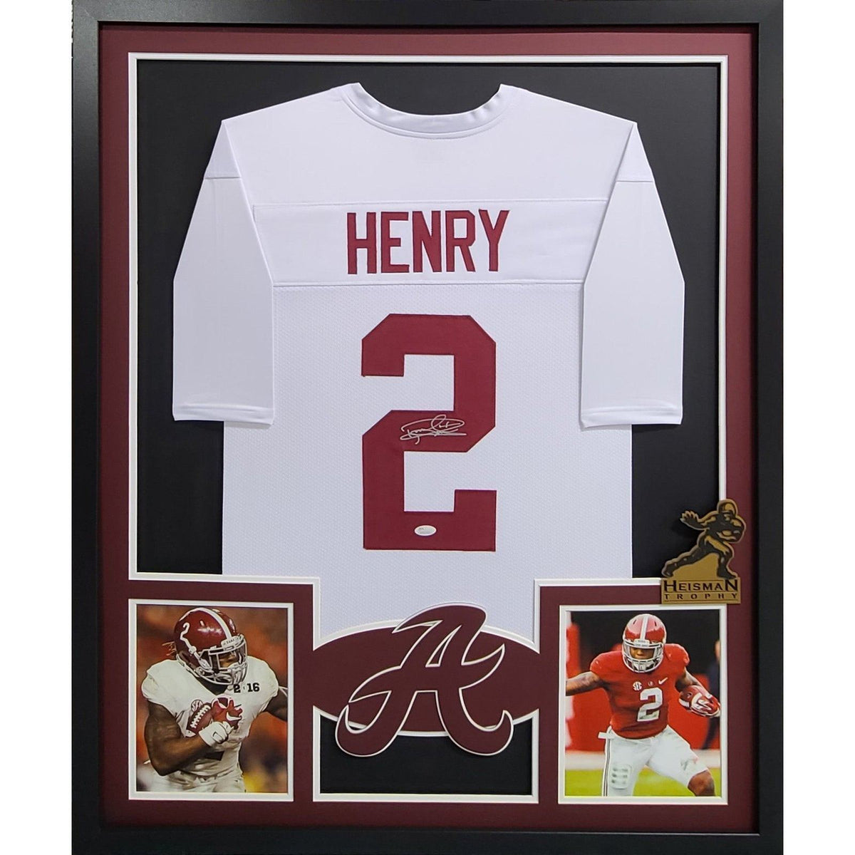 Derrick Henry Framed Signed Jersey JSA Autographed Alabama Crimson Tide