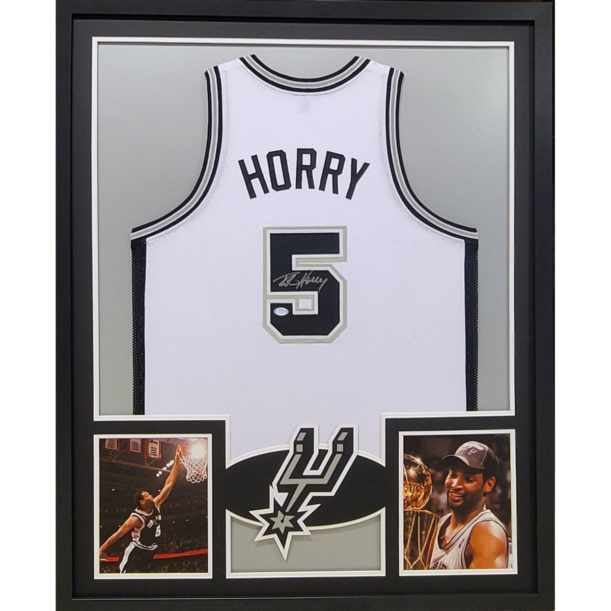 Robert Horry Framed Signed Jersey PSA/DNA Autographed San Antonio Spurs