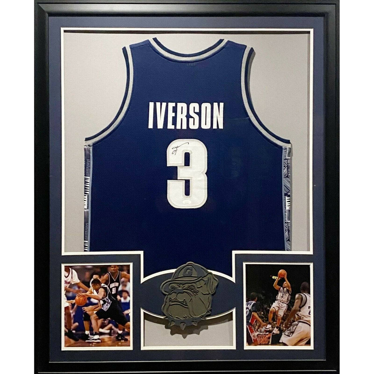Allen Iverson Framed Jersey JSA Autographed Signed Philadelphia 76ers Georgetown