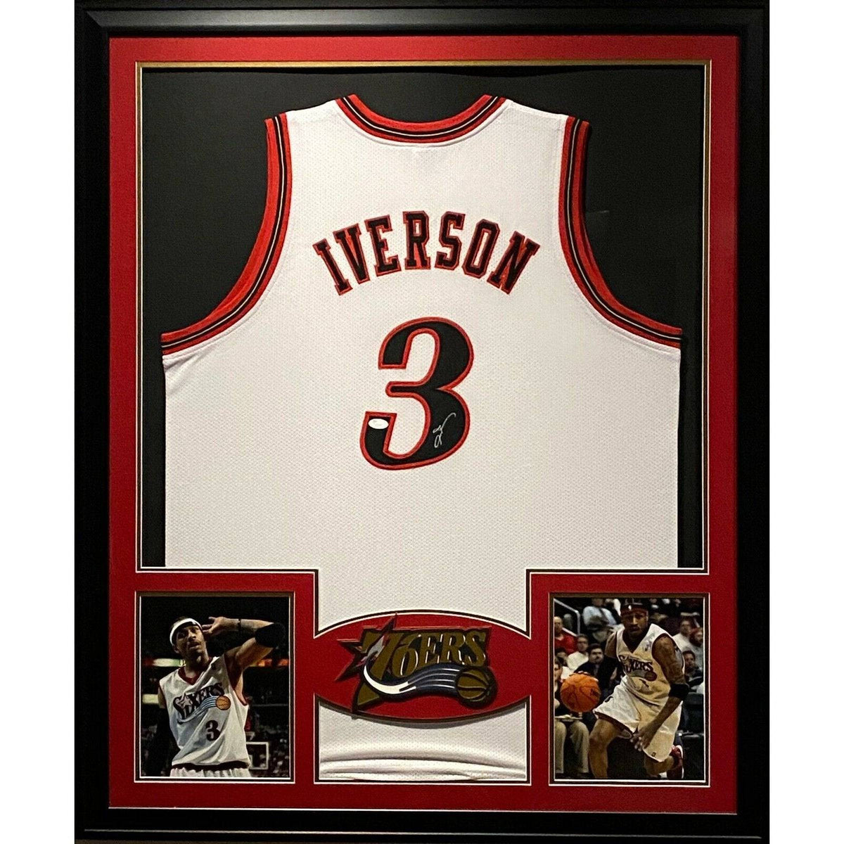 Allen Iverson Framed Jersey JSA Autographed Signed Philadelphia 76ers