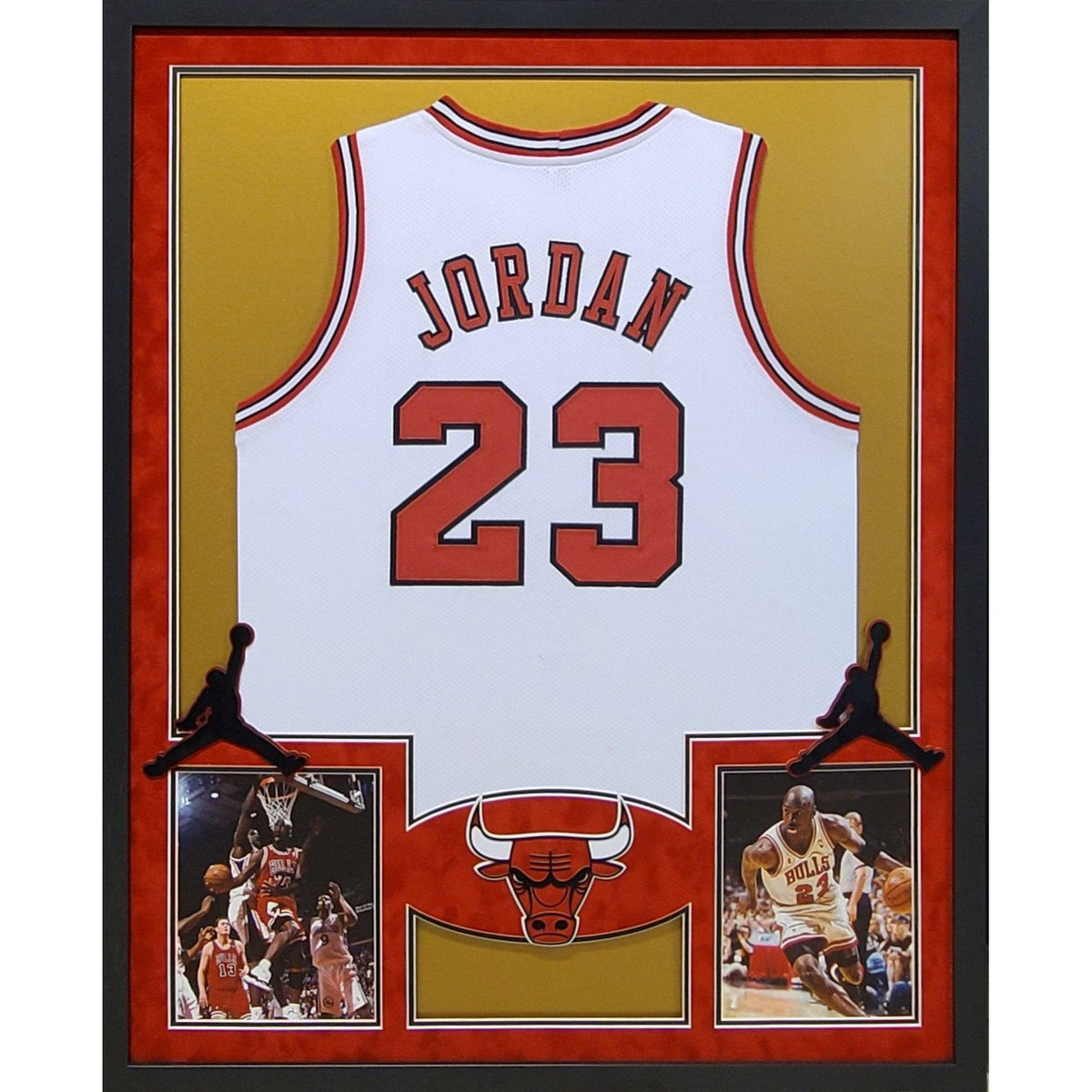 Michael Jordan UNSIGNED Framed Jersey Chicago Bulls