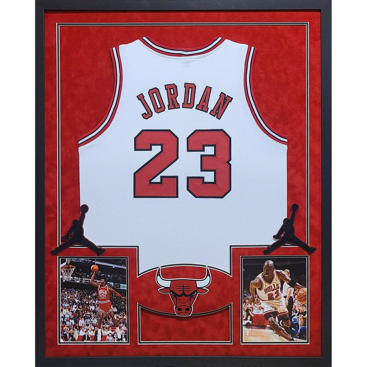 Michael Jordan UNSIGNED Framed Jersey Chicago Bulls