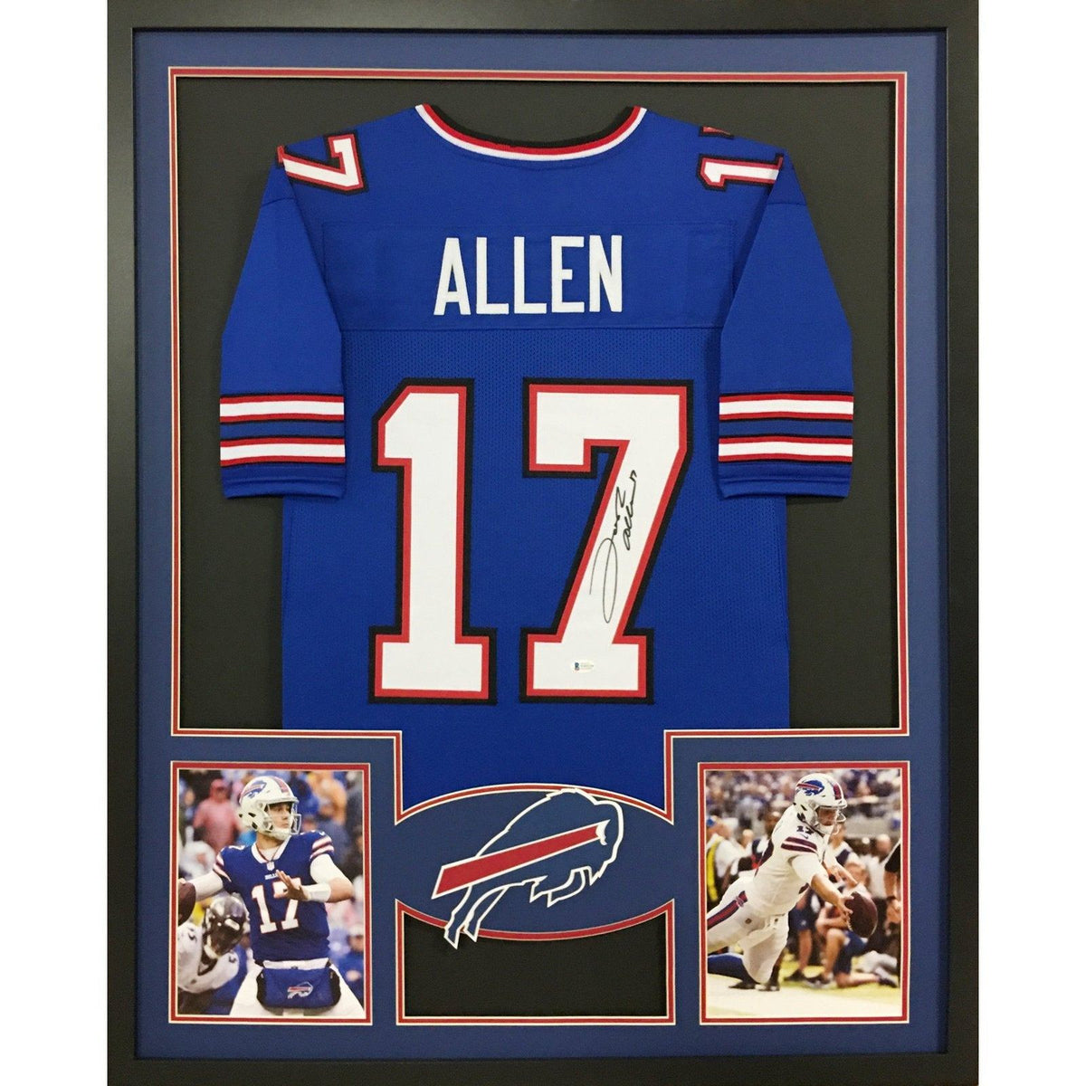 Josh Allen Framed Jersey Beckett Autographed Signed Buffalo Bills