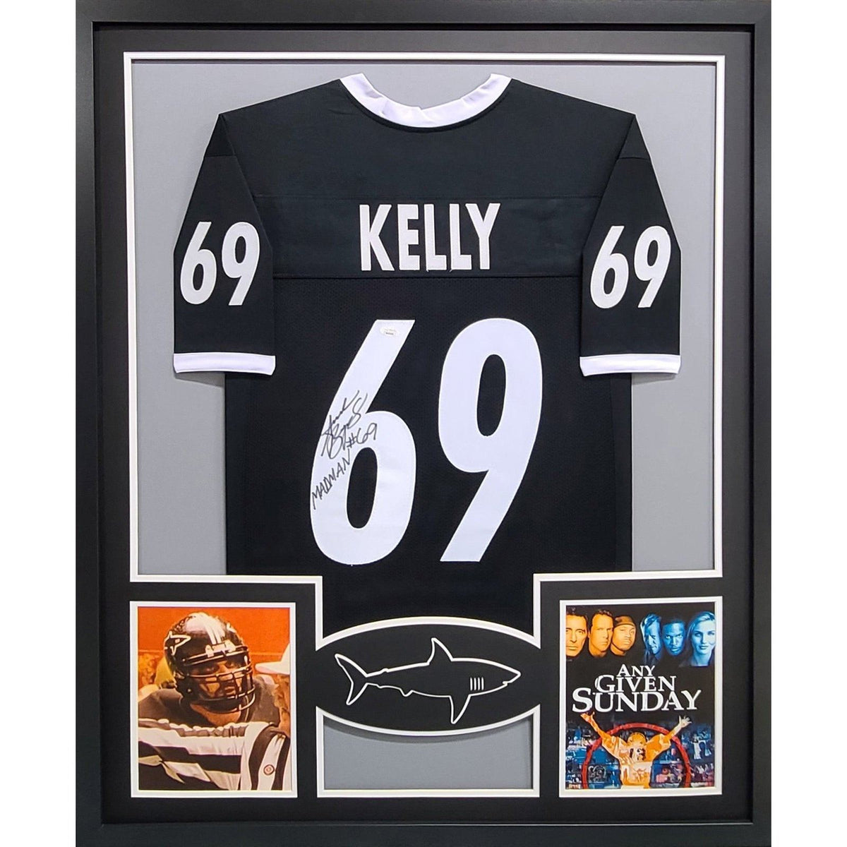 Andrew Bryniarski Framed Signed Any Given Sunday Jersey JSA Autographed Patrick Madman Kelly
