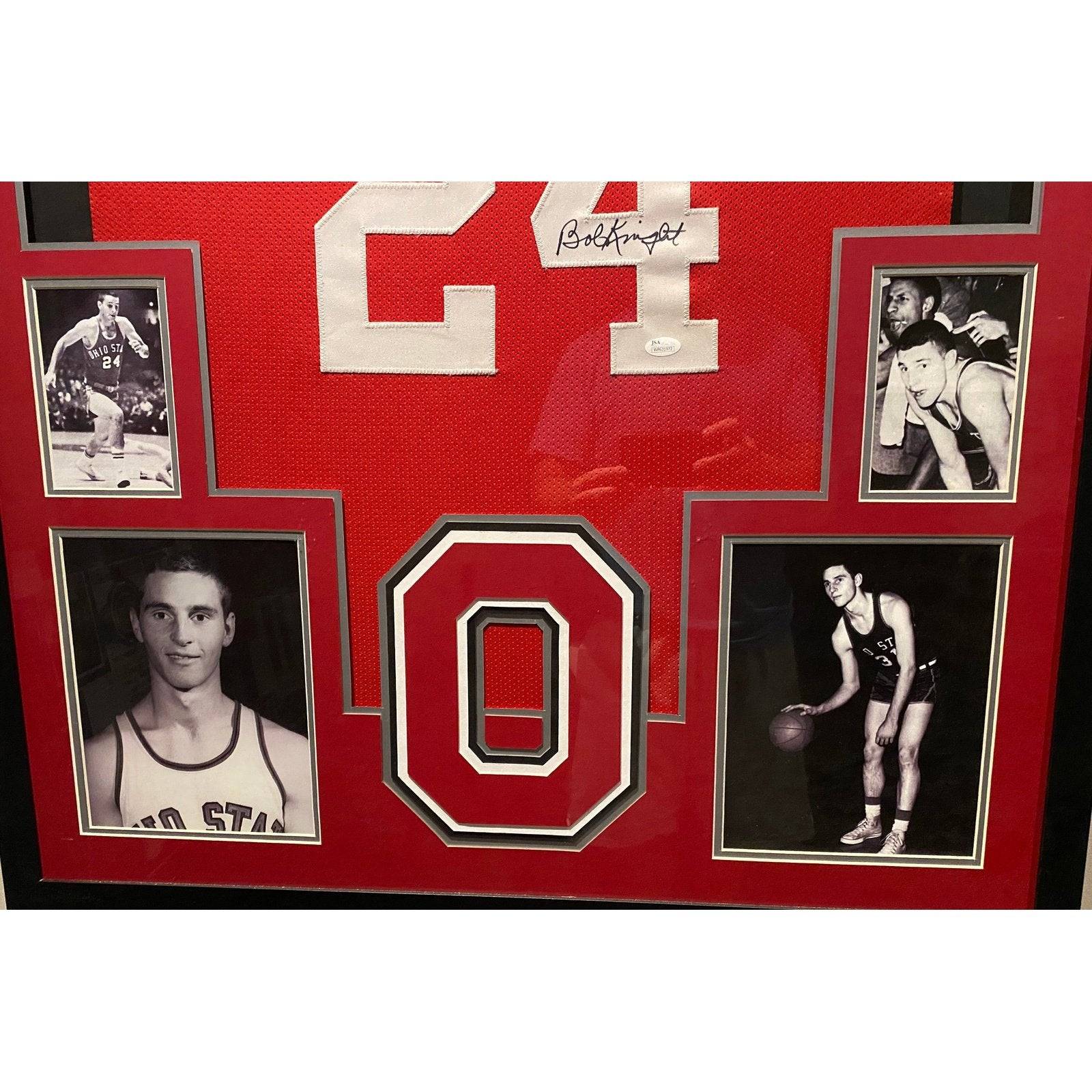 Bobby Knight Framed Jersey JSA Autographed Signed Ohio State Buckeyes Indiana