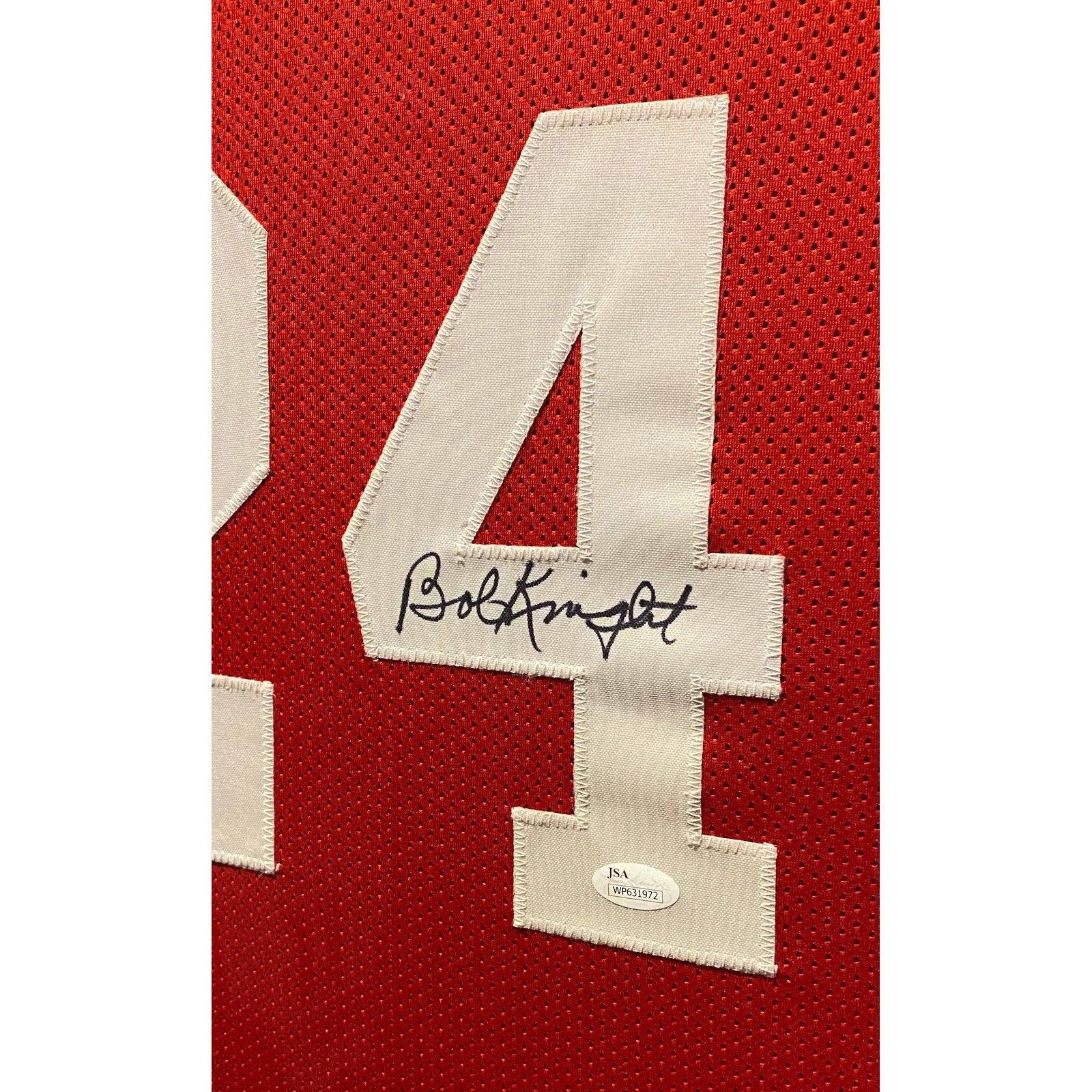 Bobby Knight Framed Jersey JSA Autographed Signed Ohio State Buckeyes Indiana